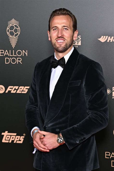 Harry Kane wears a 0k Rolex Daytona to Ballon d'Or